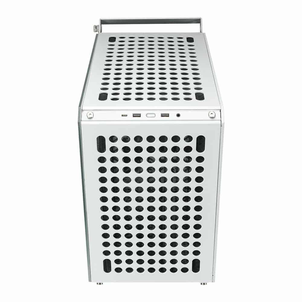 (image for) Cooler Master Qube 500 Flatpack White Tempered Glass Mid-Tower ATX Case